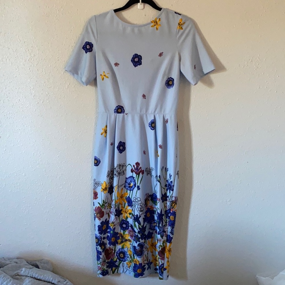 ASOS Wiggle Midi dress in floral print